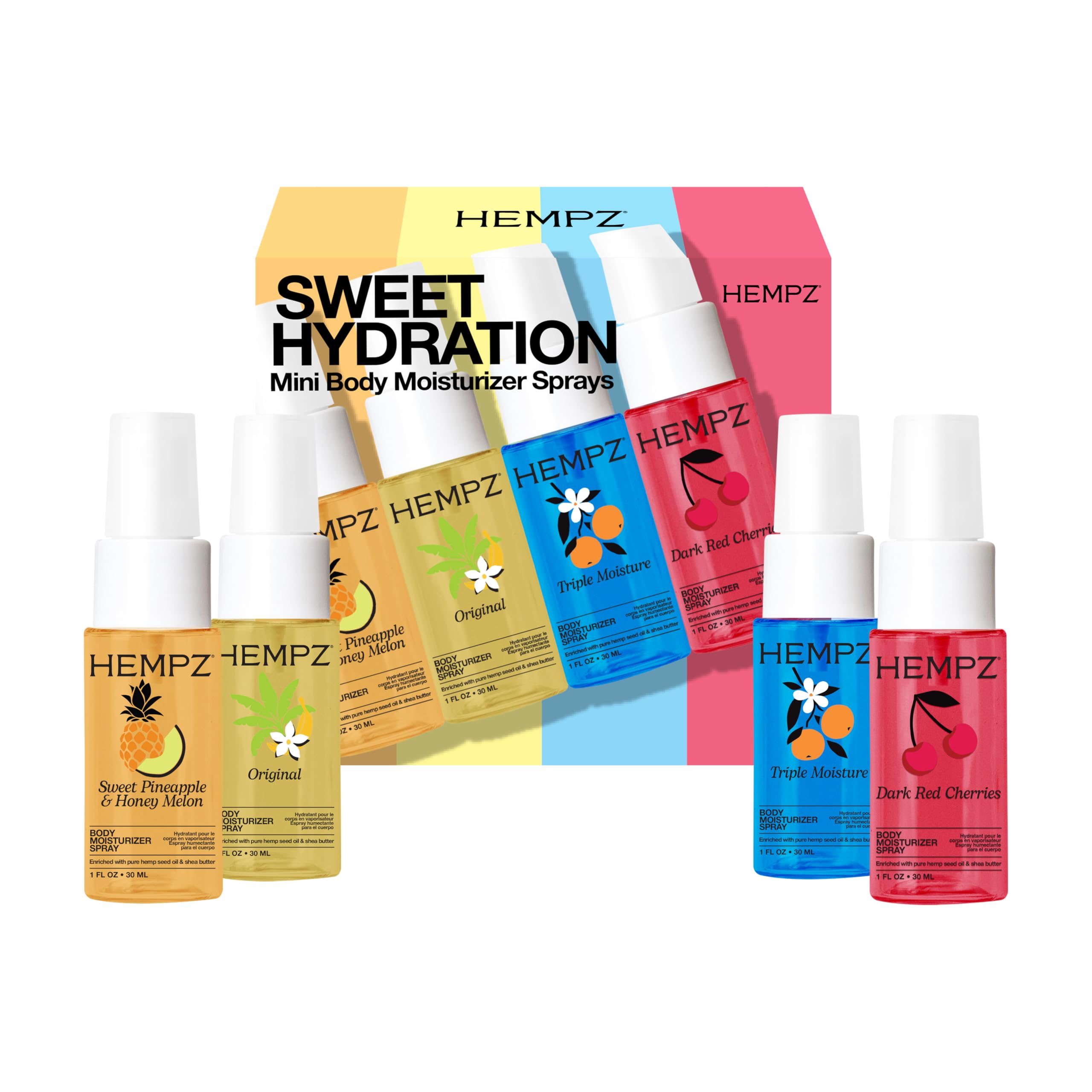 Amazon.com: Hempz Mini Body Moisturizer Spray Set, Hydrating Mist