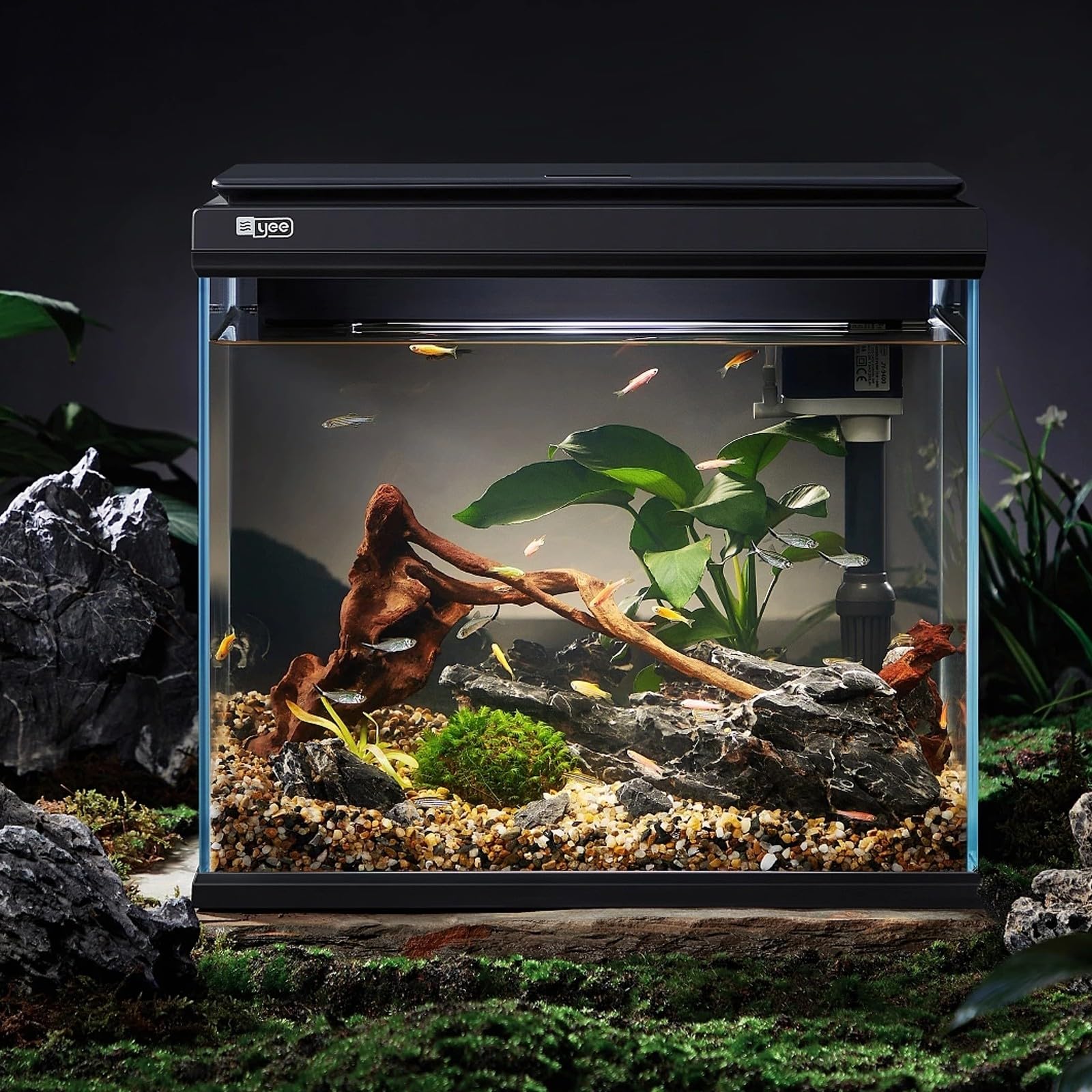 Riscaldatore avanzato per pesci da 50 W Asta di riscaldamento di potenza automatica Temperatura costante Intelligente Display digitale in tempo reale Riscaldatore per acquario