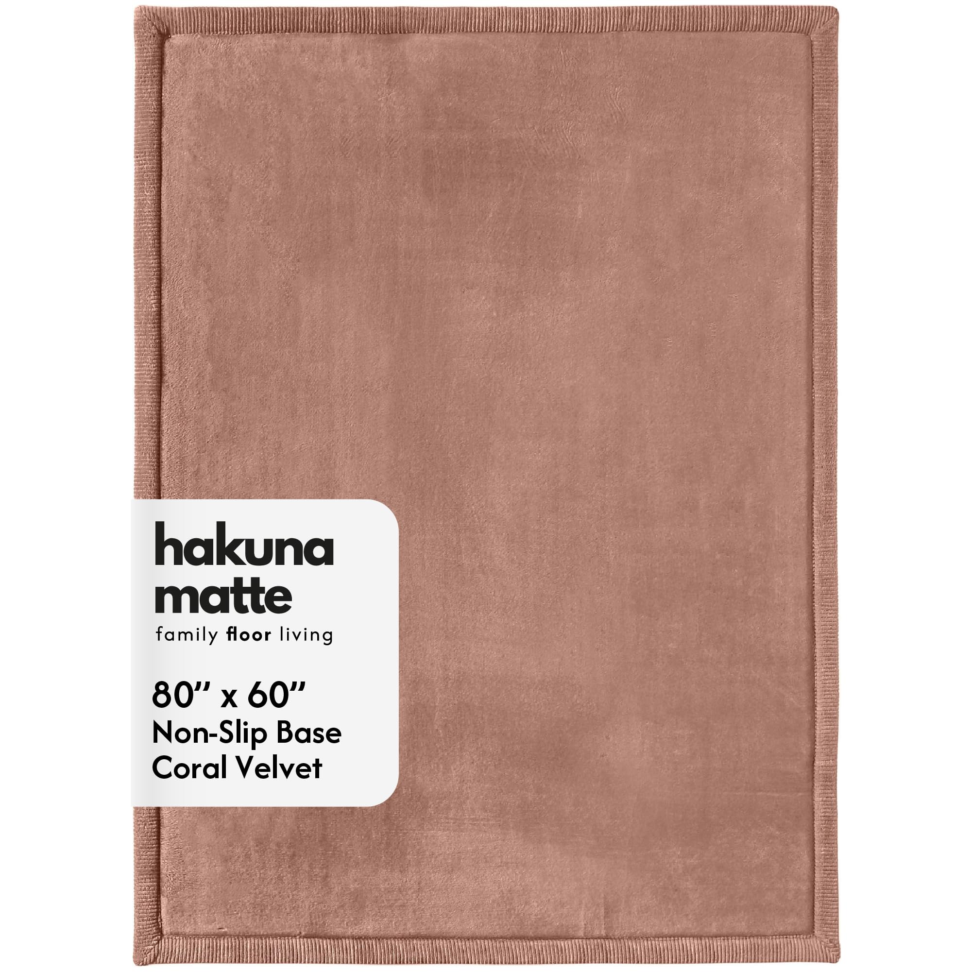 Hakuna Matte CloudSoft Baby Play Mat for Floor 60" x 80" Brown