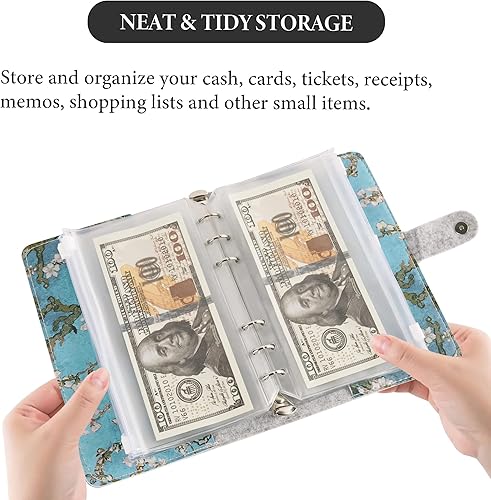 Miniatura 4 de LIZIMANDU Sobres de efectivo para presupuestos, carpeta de presupuesto con 12 planificadores de presupuesto con sobres de efectivo, organizador de