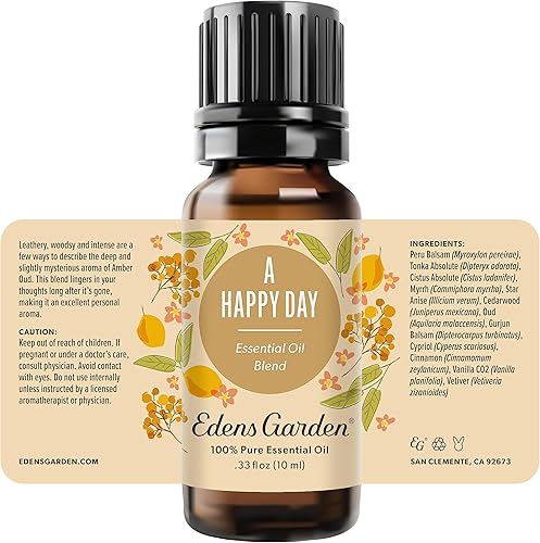 Miniatura 8 de Edens Garden Una mezcla de aceites esenciales Happy Day - 100% puro grado premium, sin diluir, natural, terapéutico, aromaterapia, lo mejor para