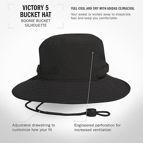 Miniatura 31 de Adidas Sombrero de pescador Victory para hombre - Gorra deportiva para exteriores Blanco/3.0