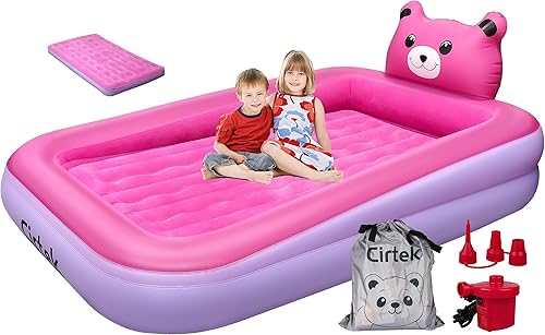 Cirtek - Cama de aire plegable para niños, cama de viaje para niños, colchón de aire para niños, cama de aire para niños, cama de viaje inflable,