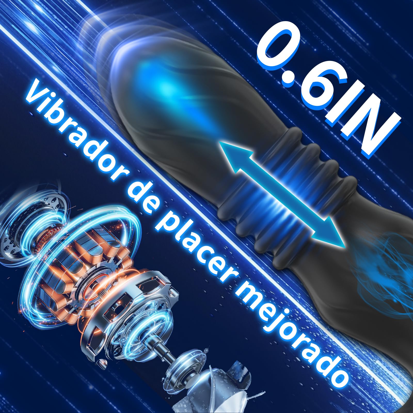 Estimulador Prostata Juguetes Sexuales Hombre con Plug Anal Anillo Vibrador Mando Distancia Consoladores.. Para Hombre con Vibración App Cock Ring Vibradorador Dildo Anal 9 Modo Telescópicos Vibración