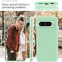 YATWIN Silicone Back Case for Google Pixel 8 Pro, Soft-Touch Phone Back Cover for Google Pixel 8 Pro - Link Cyan gallery image