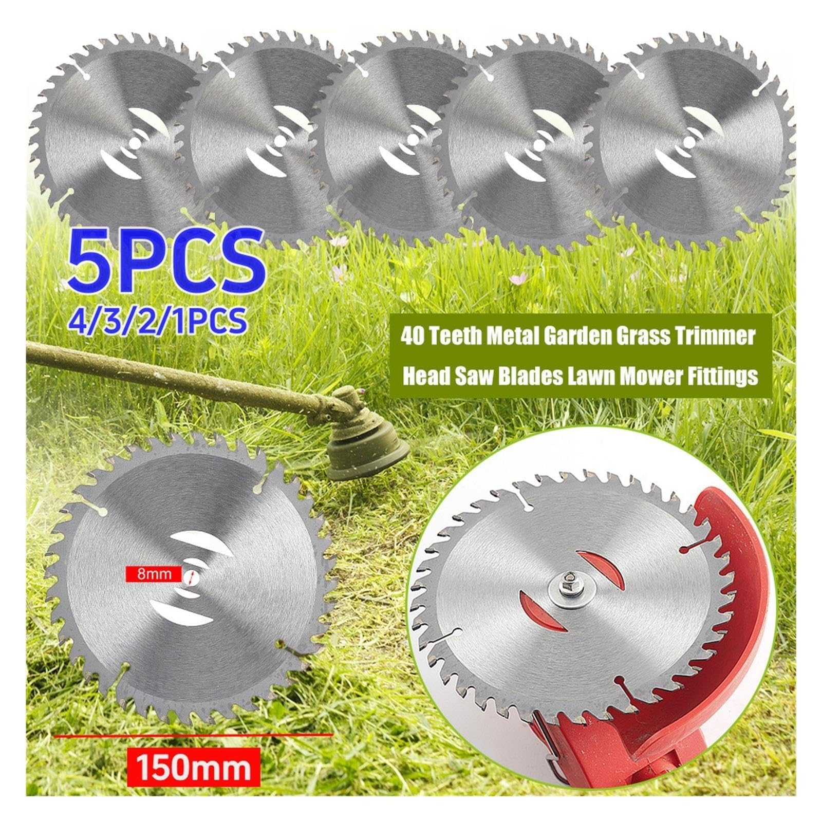Weeder Saw Blades Metal Garden Grass Trimmer Head Saw Blades Lawn Mower Tings 40 Teeth For Garden Tool Accessori Lawn Mower Blade(3 Pack)