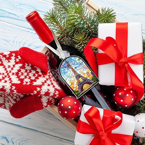 Miniatura 6 de Adorno de la Torre Eiffel 2025 - Adornos navideños de Francia, Adornos navideños de viaje - Regalos de la Torre Eiffel para mujeres, hombres,