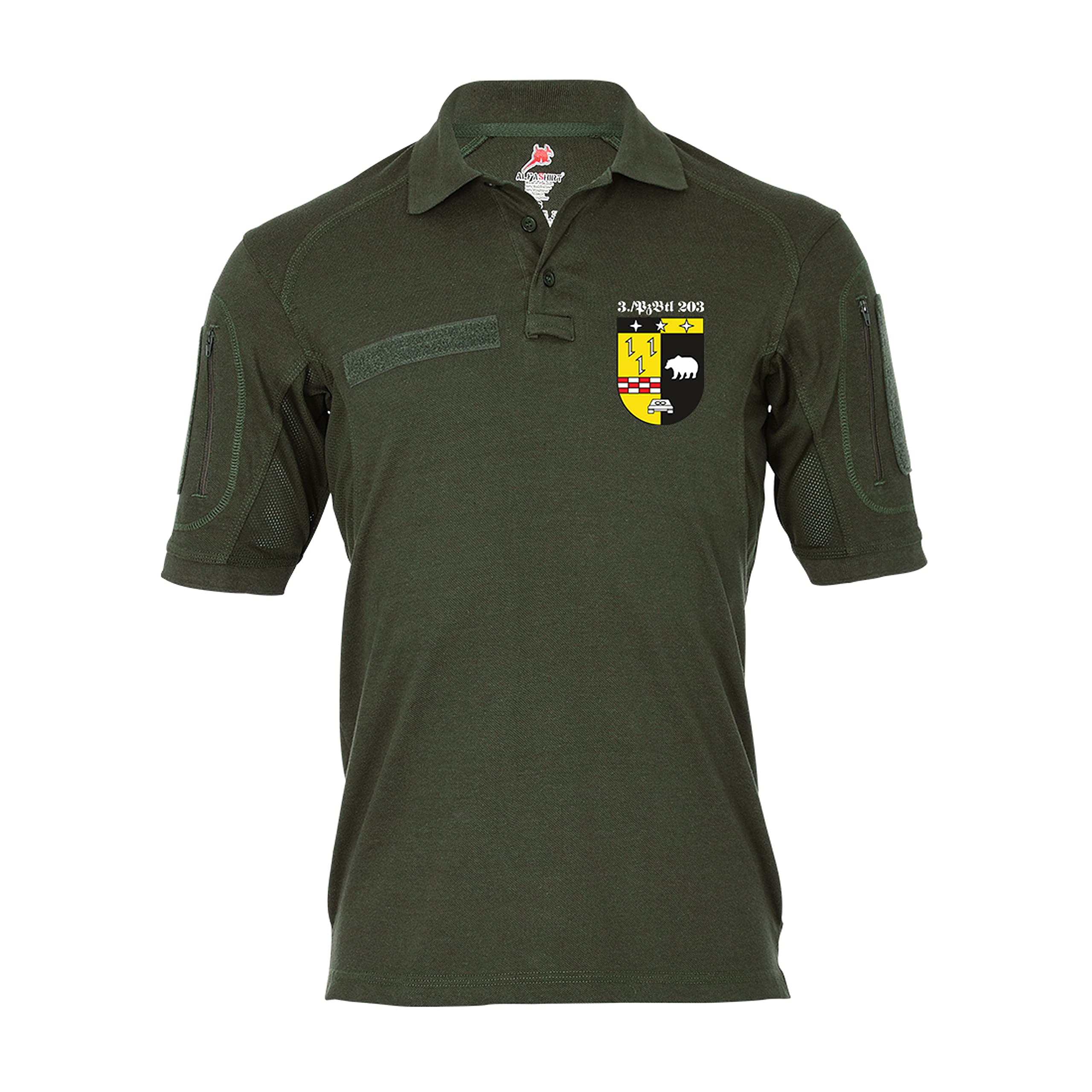Copytec Polo tattica 3 Pzbtl 203 con stemma dell'esercito tedesco #37867