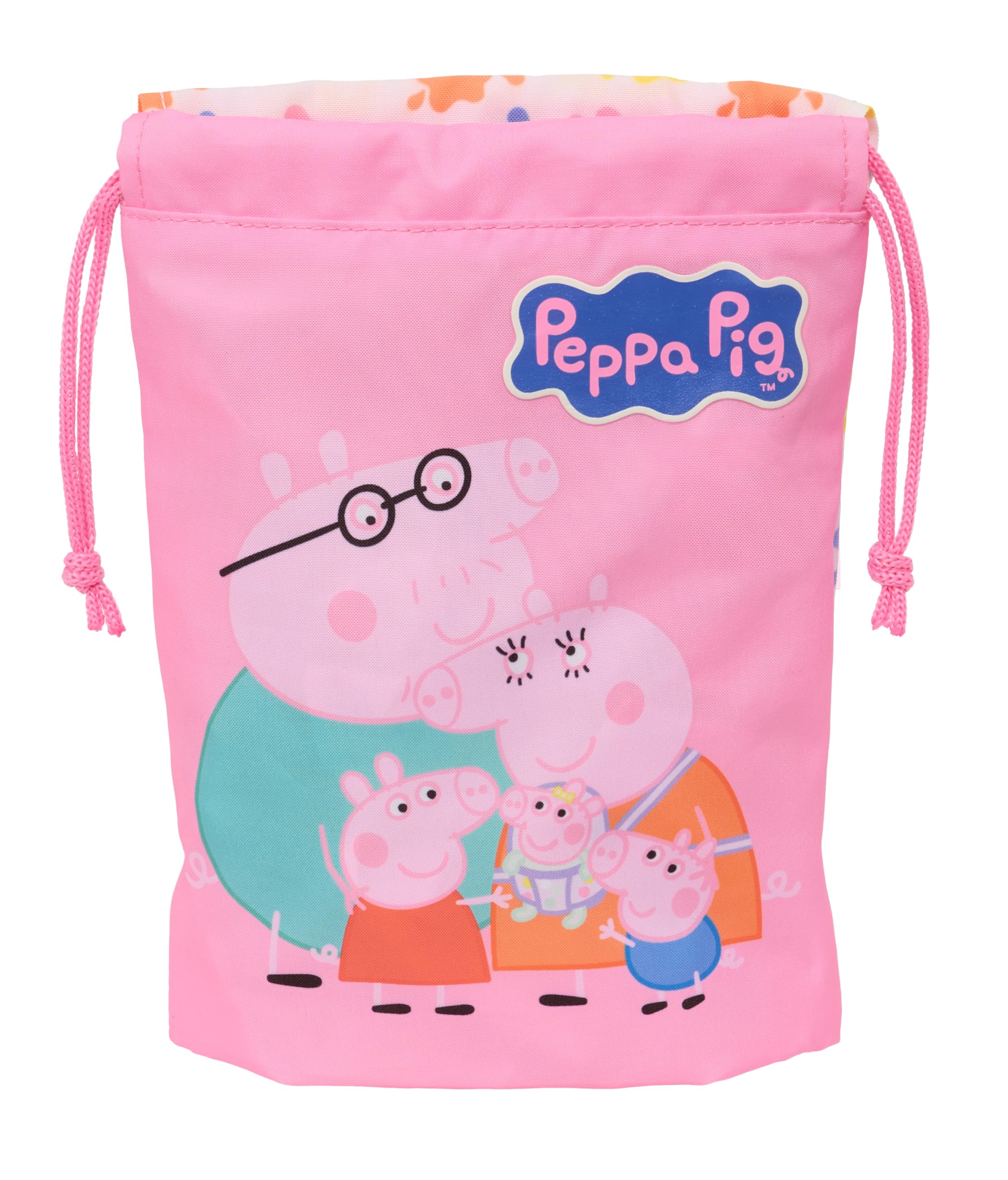 PEPPA PIG BABY PIG – Snack Bag Lunch Bag, Pencil Case, Quality and Maximum Resistance, Food Holder, Recreation, 20 x 25 cm