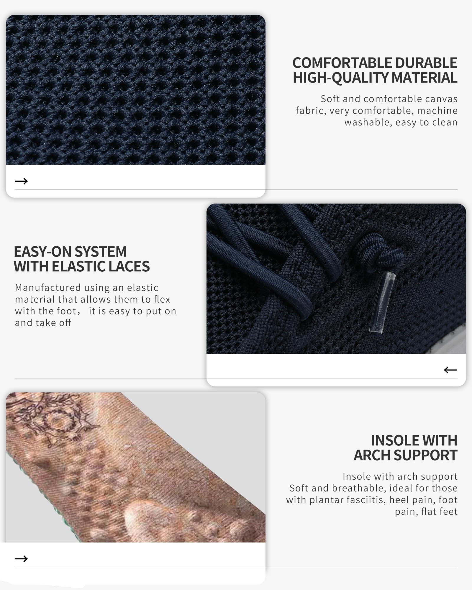 1TAZERO Mocasines casuales para hombre, sin cordones, para caminar, senderismo, comodidad de casa, ligeros,