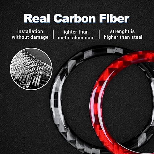 Miniatura 6 de AIRSPEED Cubierta del marco del botón de arranque del motor Supra para Toyota Supra GR A90 A91 MK5 2019-2022, color negro