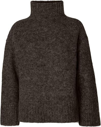 SELECTED FEMME Slfgabriella LS Knit High Neck Noos, Delicioso, M