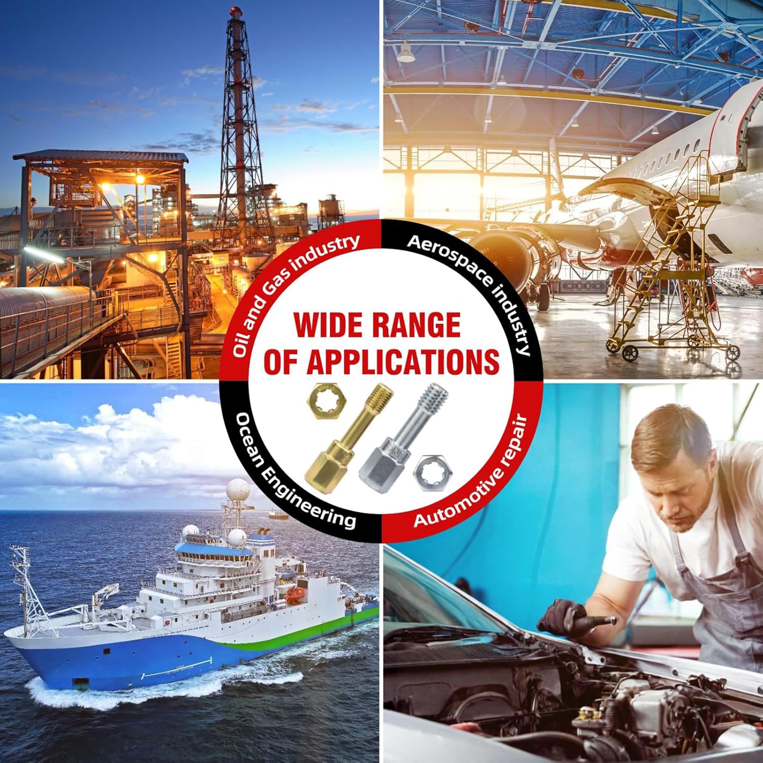 Eujgoov 61Pcs Metric Thread Repair Kit Portable Thread Restorer Tool Carbon Steel for Automotive Machinery Damaged Repair (61-Piece)