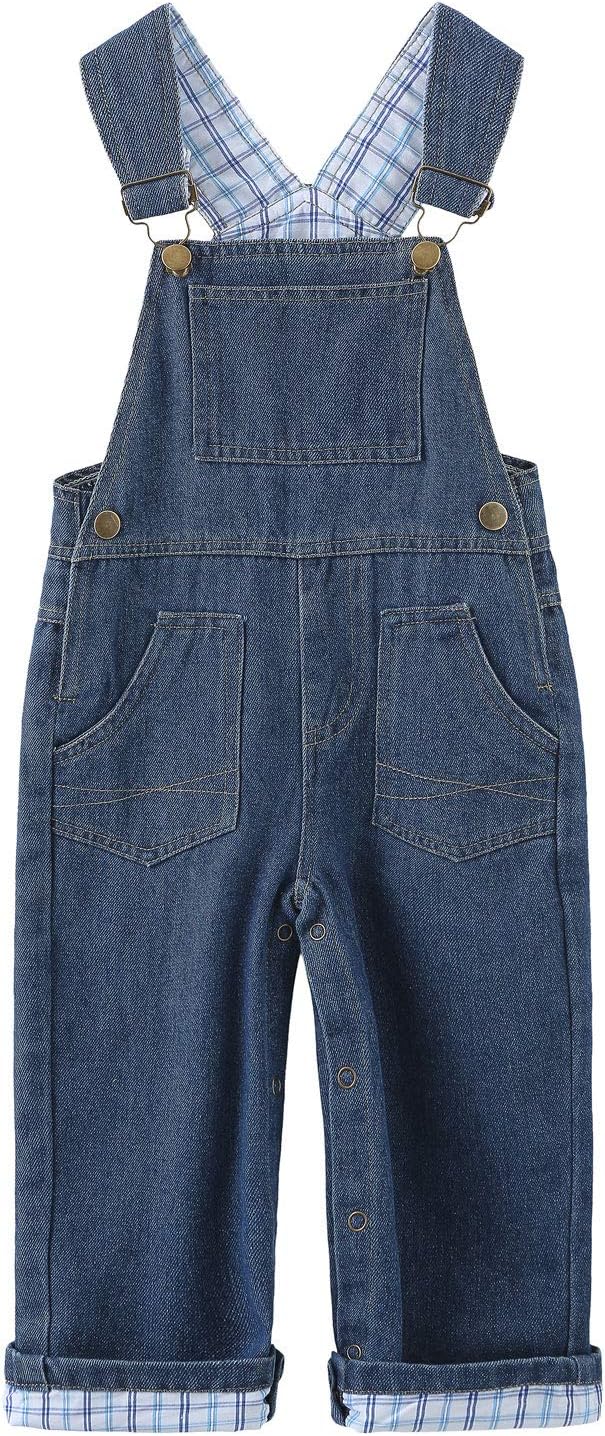 Baby Boys' Denim Bib Overall, Jeans Overalls for Toddler, Size 2T