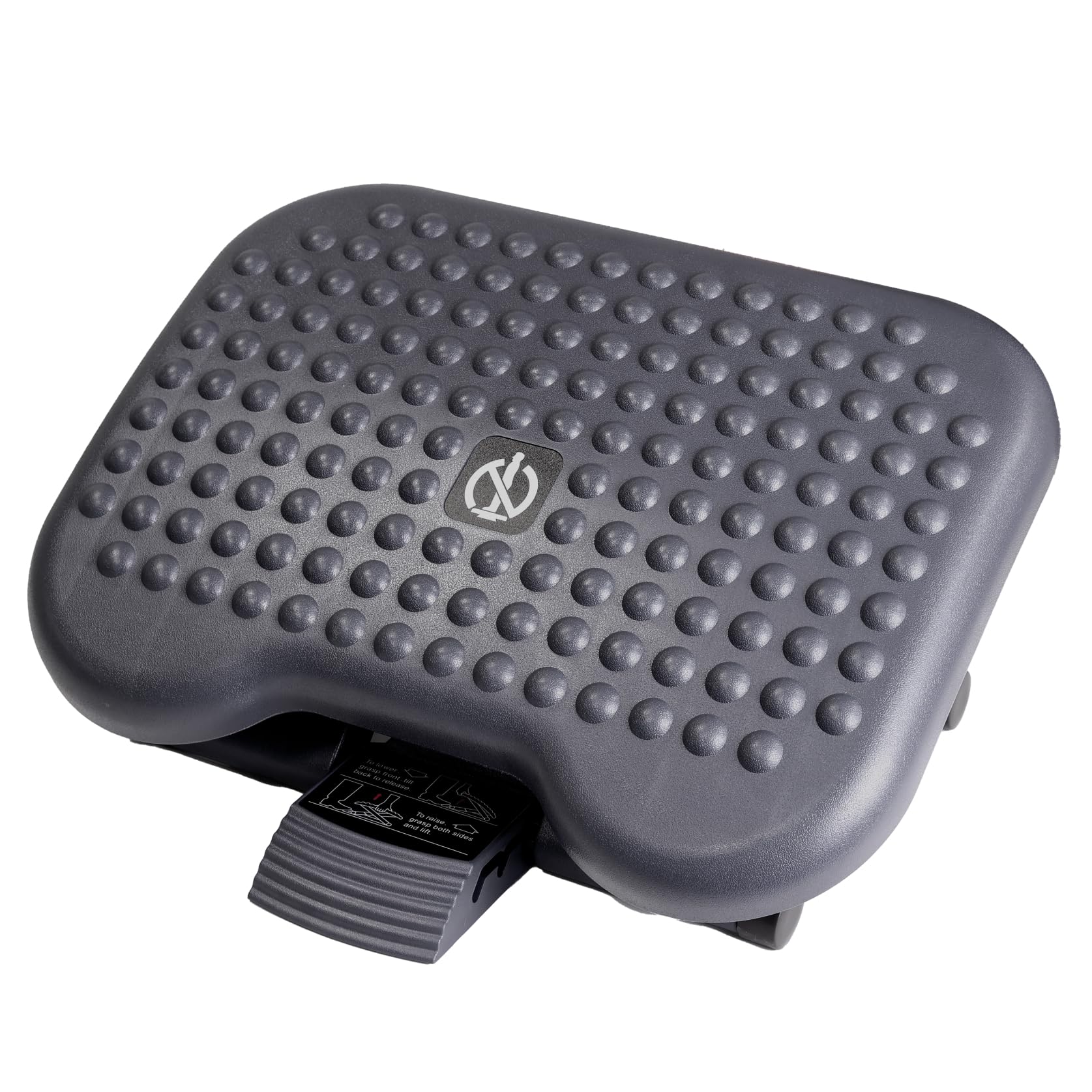 Raylu Paper – Reposapiés, Reposa pies de Oficina Ajustable en 3 Niveles, Reposapiés de Escritorio Ergonómico, Antideslizante y Efecto Masaje. Apoya Pies para Trabajo y Teletrabajo. (Modelo 20)