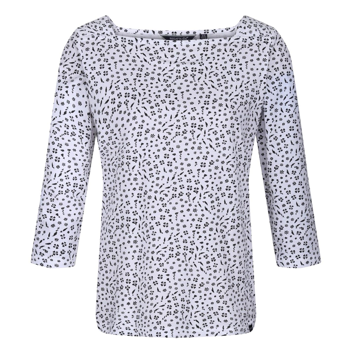 Regatta Womens Polexia Cotton 3/4 Sleeve Jersey Top