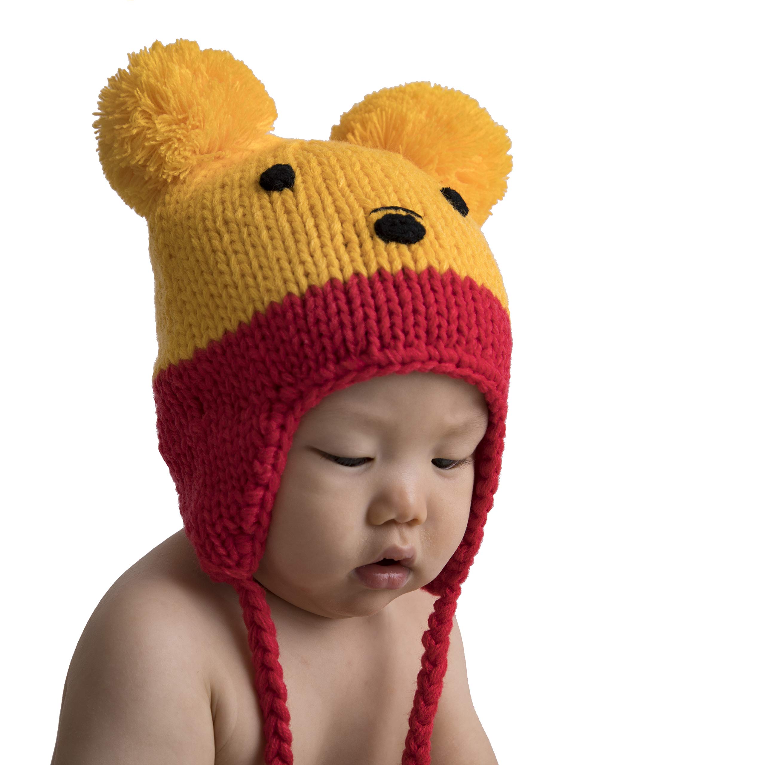 Toddler Pooh Bear Knit Beanie Hat 