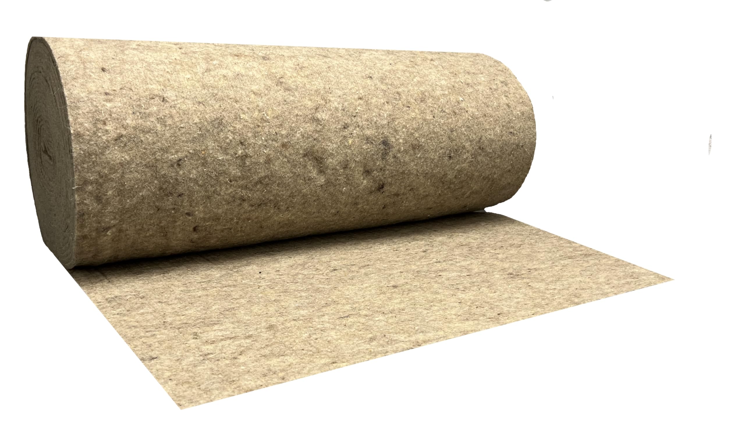 100 % lana virgen, fieltro, fieltro de lana, grosor 3 mm / m², 5 mm - 24 € m², 8 mm - 32 € m², por metros (gris natural fuerte 5 mm, 100 x 300 cm)