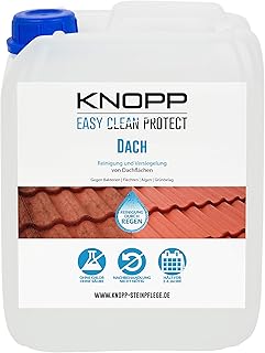 KNOPP Dachreiniger, Dachreinigungsmittel, Dachziegelreiniger, Flechtenentferner, Flechtenex, gebrauchsfertig, 5l