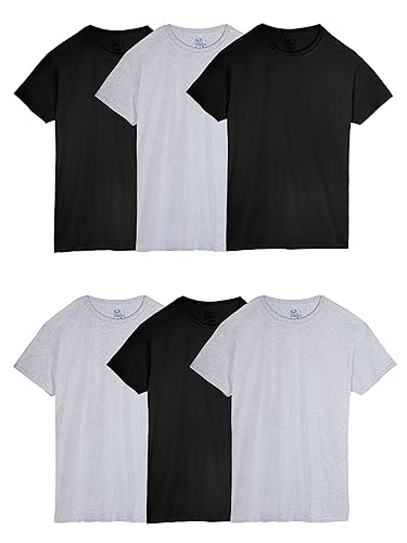 Fruit of The Loom Men's Crew Tee Undershirts, Moisture Wicking