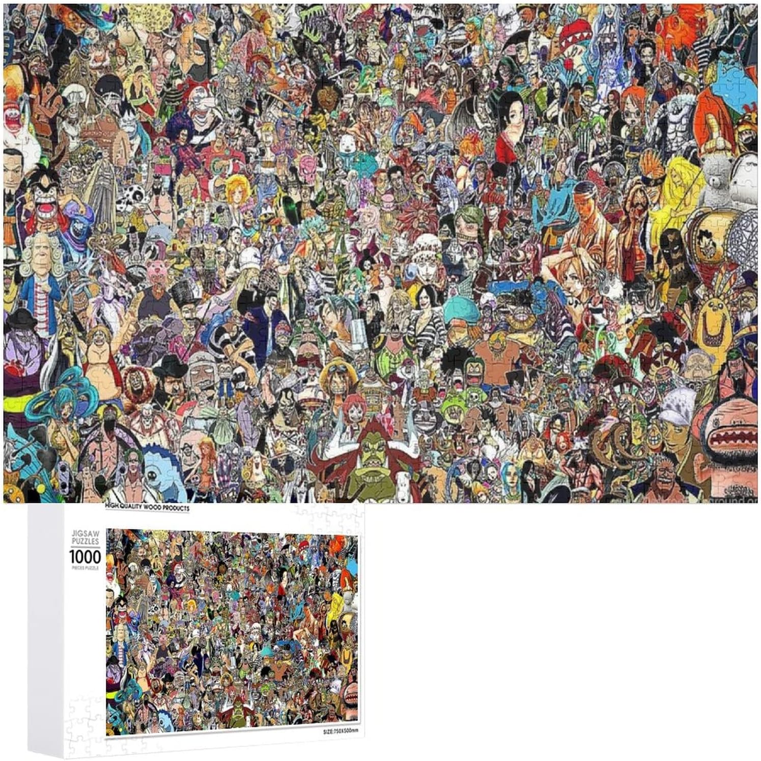 ジグソーパズル 1000ピース ワンピース One Piece プレゼント クリスマス ギフト 誕生日 Puzzle 壁飾り 学生 子供 大人 おもちゃ 50x75cm