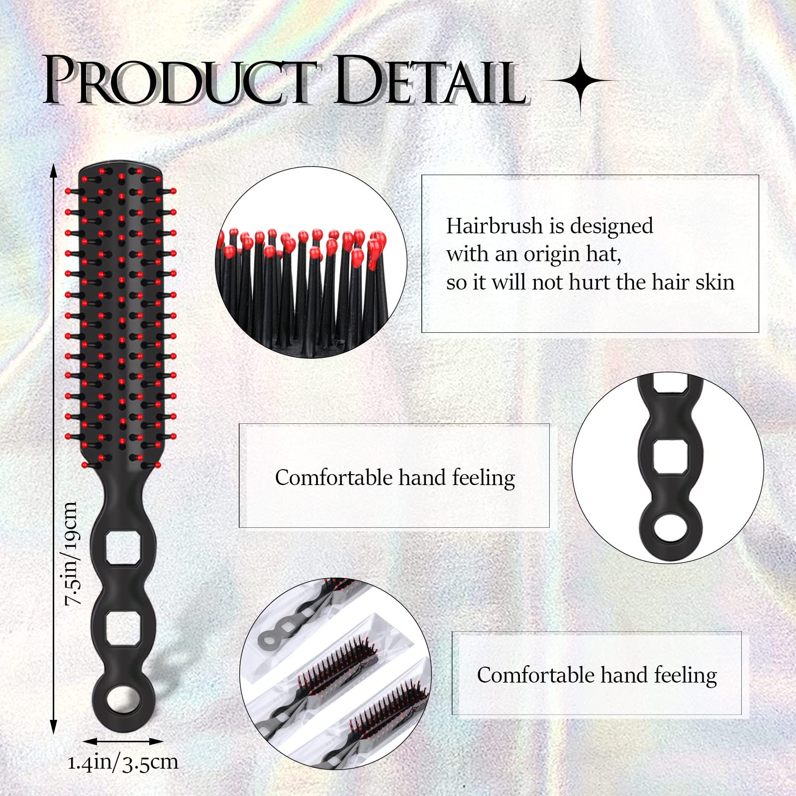 36 cepillos de pelo a granel para personas sin hogar, desechables envueltos individualmente, cerdas de nailon, cepillo para desenredar para personas sin hogar, albergue, hotel, enfermería