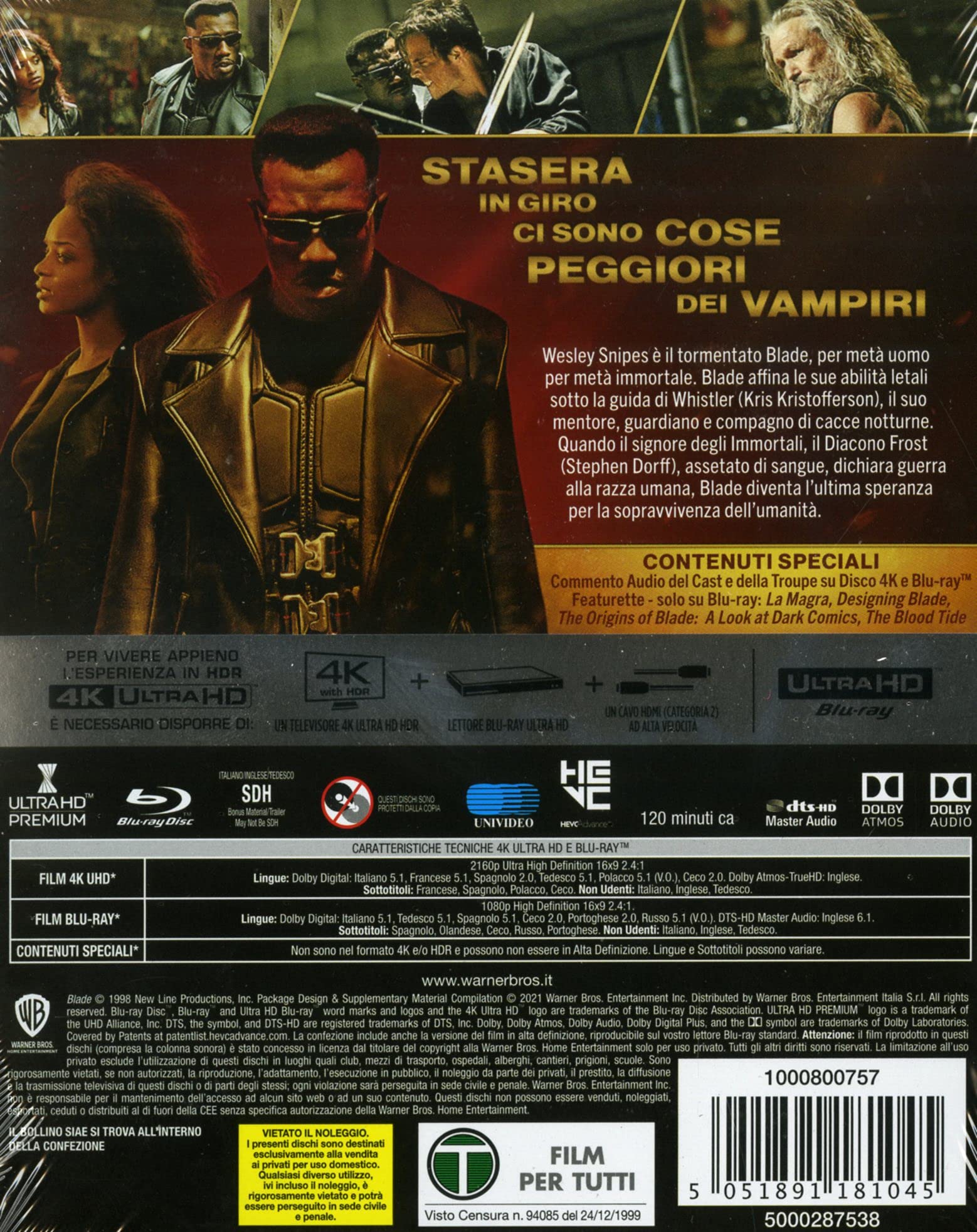 BLADE (4K Ultra HD + Blu Ray)