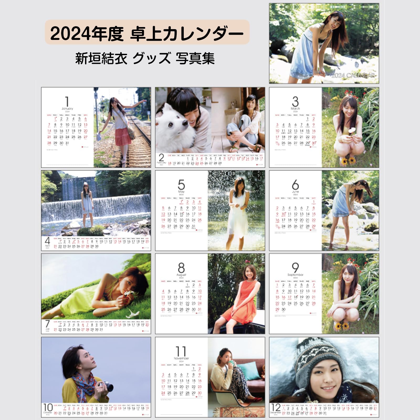 Amazon.co.jp: 新垣結衣 卓上カレンダー カレンダー 2025年