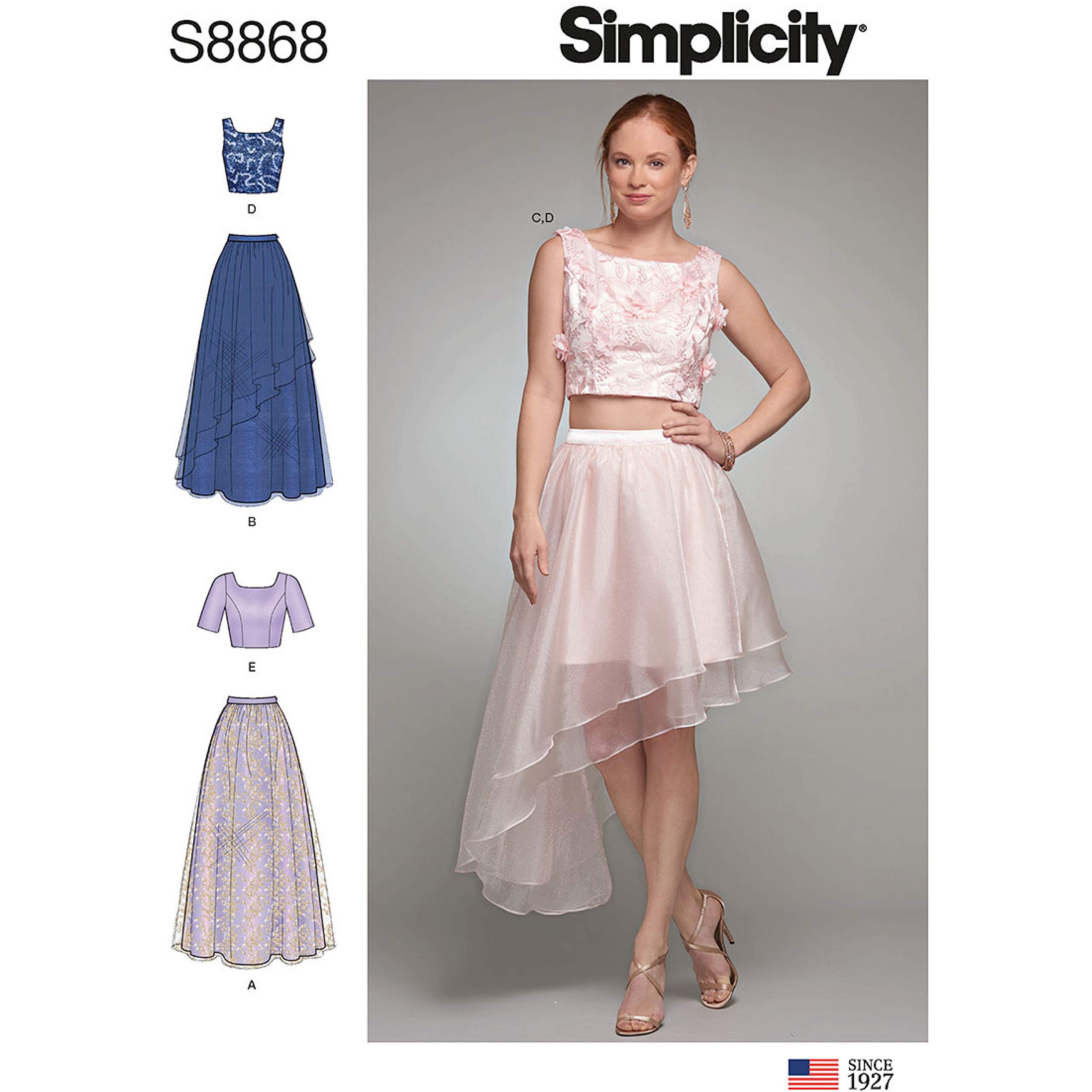 Patron de couture Simplicity S8868 femme pour réussir vos blouses ajustées