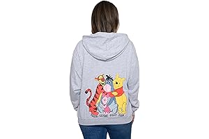 Women's Disney Winnie The Pooh Character Zip Hoodie