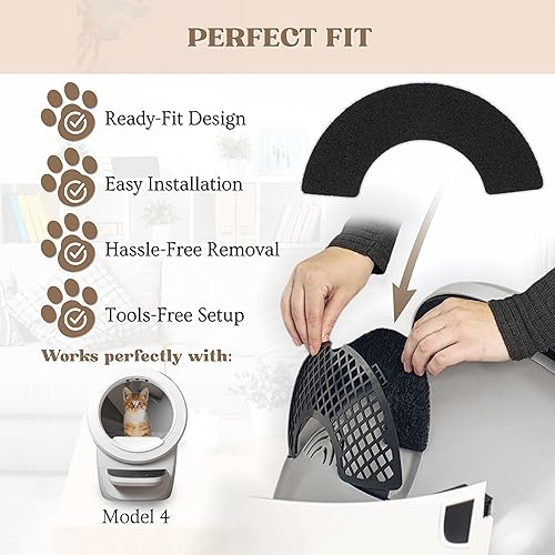 Miniatura 4 de Paquete de 12 filtros de repuesto para robot de arena 4, filtros de carbón activado para caja de arena, filtros de carbón para caja de arena de