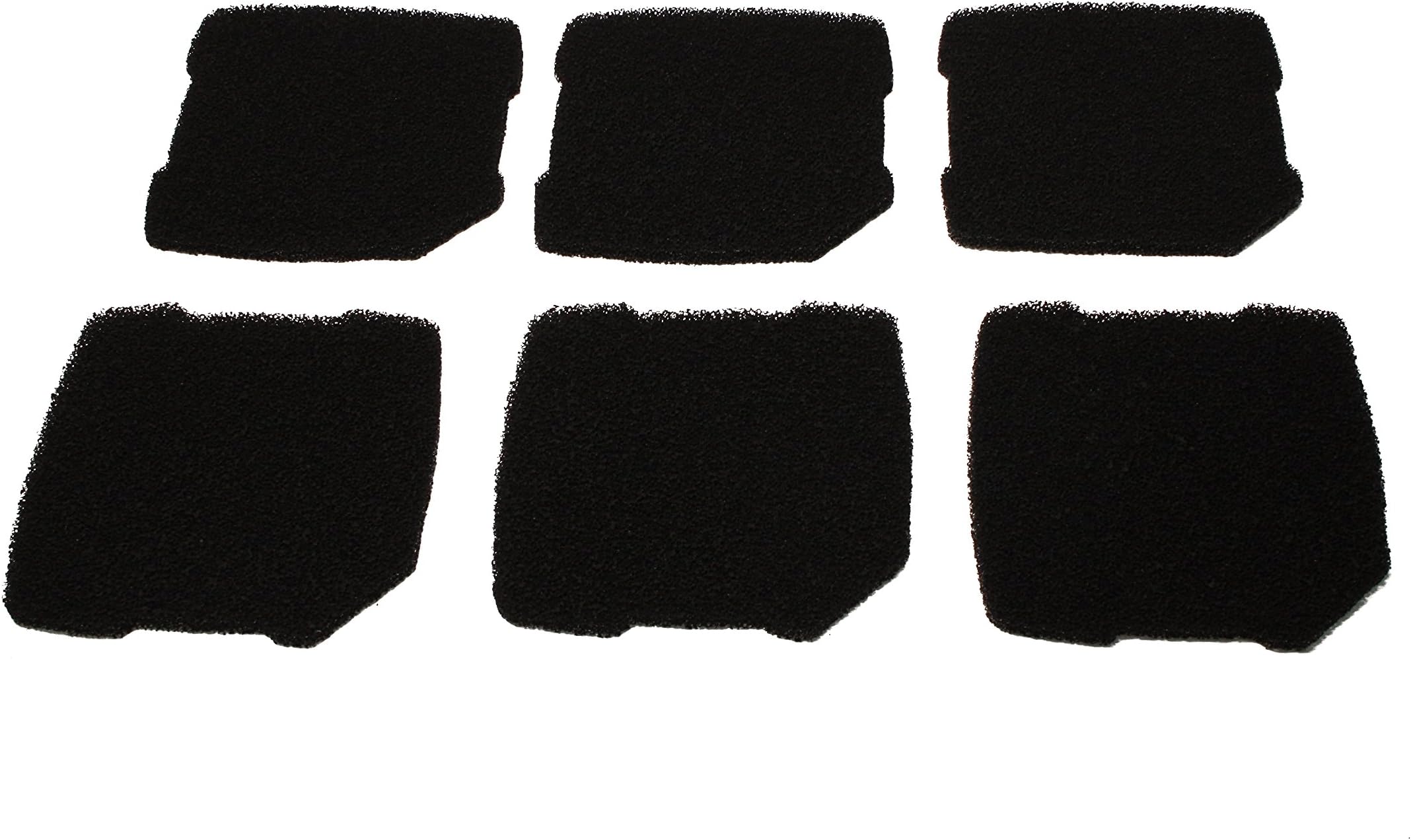 Compatible Activated Carbon Foam Filter Pad Fit Fit for Eheim Pro 3 250/350/600 (2071/2073/2075) and pro 3e 350 (2074) Filter (Pack of 6)