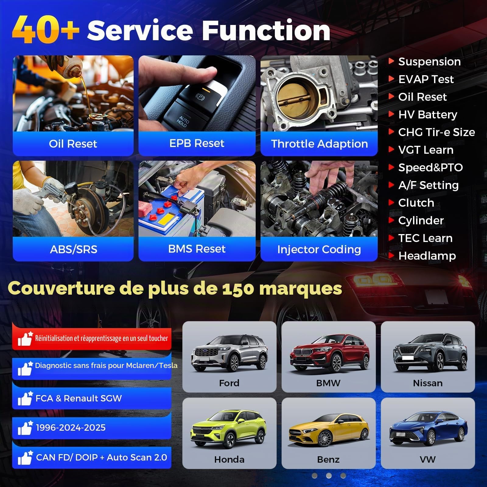 Autel MaxiCOM Ultra Lite Haut Diagnostic Auto Topologie2.0 Mise à Jour 2Ans