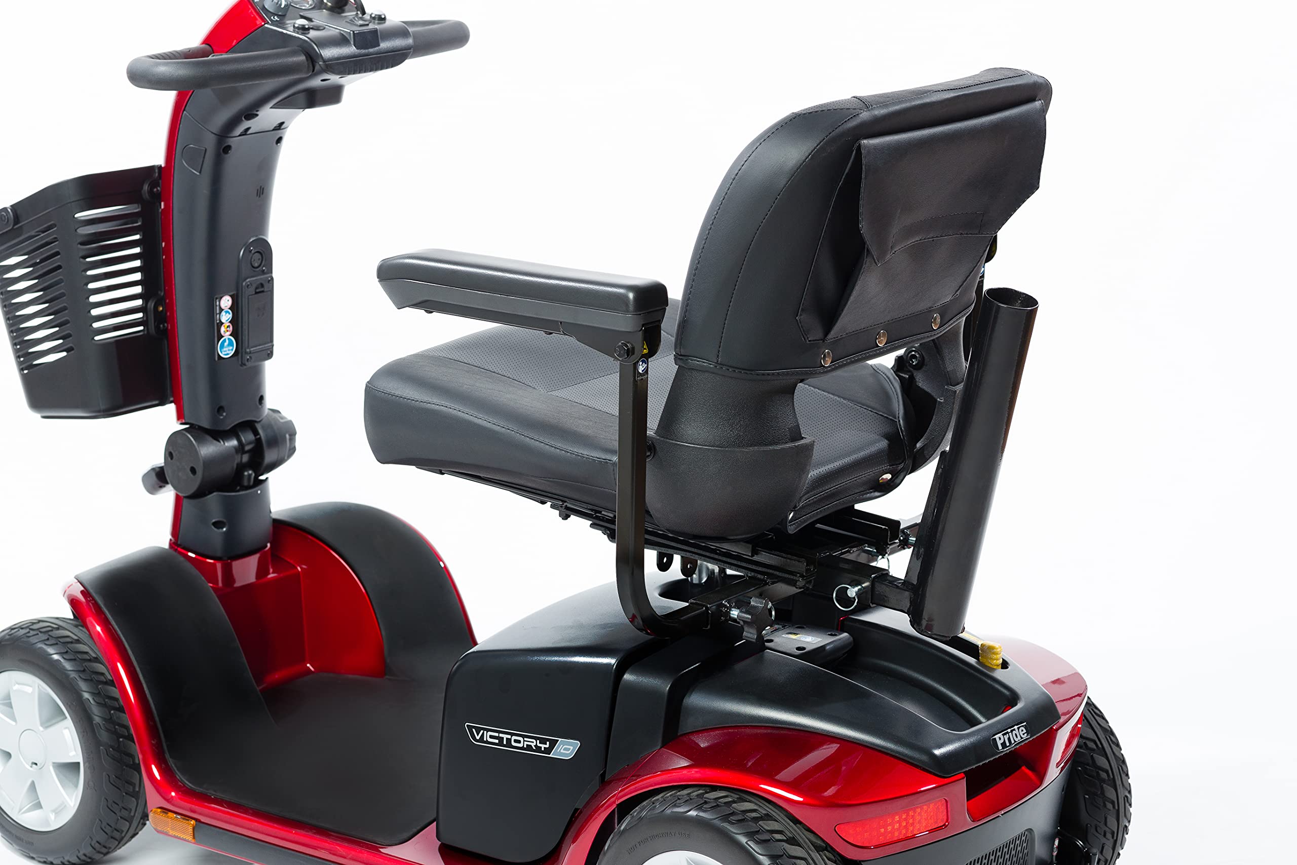Soporte de metal individual para bastones de movilidad y sillas eléctricas (solo funciona con scooters y sillas eléctricas equipadas con receptor de enganche de 1 x 1 pulgada)