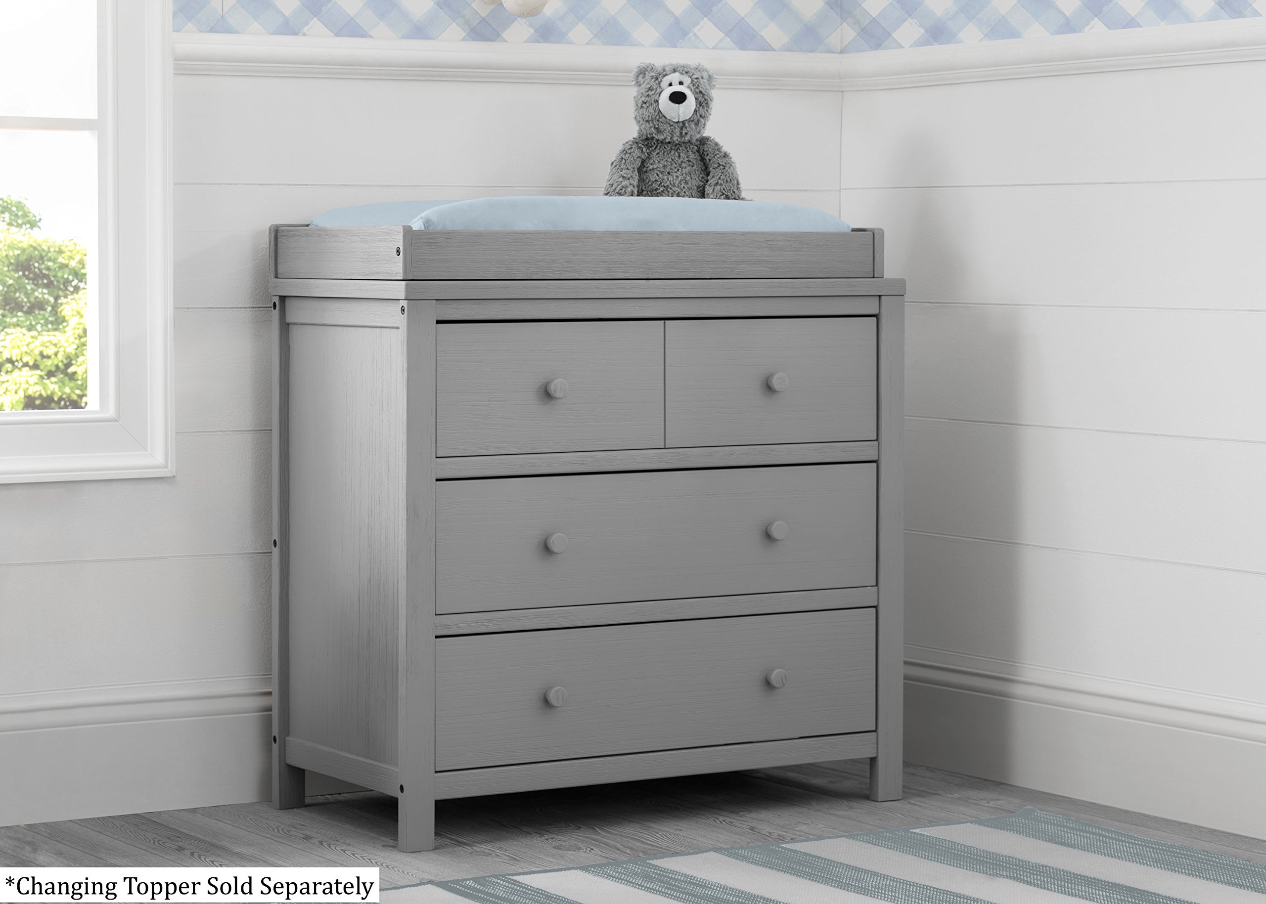 delta rustic grey dresser Delta Children Forever 6-Drawer Dresser with Interlocking Drawers