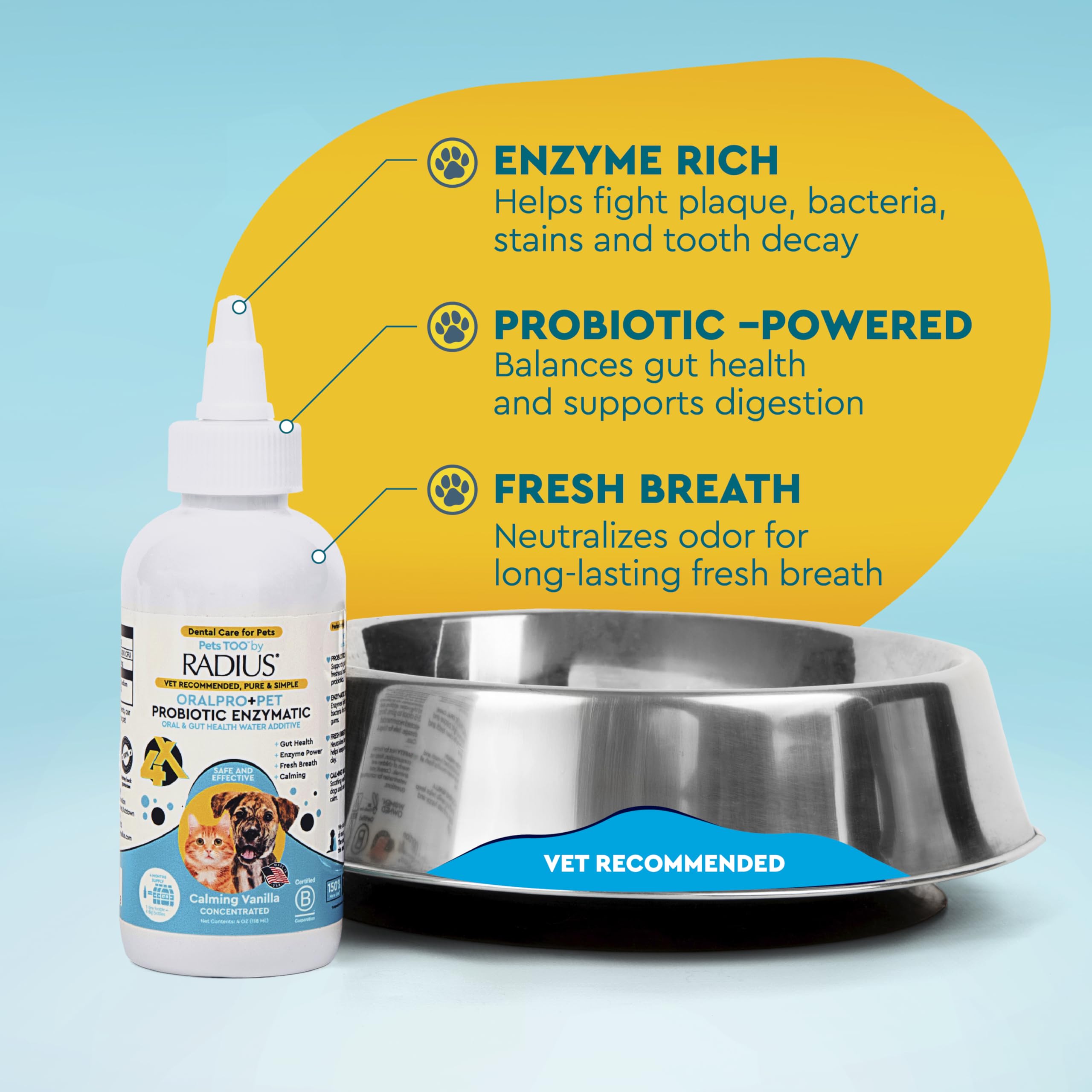 RADIUS OralPro+ Pet Probiotic Dental Water Additive (Enzymatic) - image 5