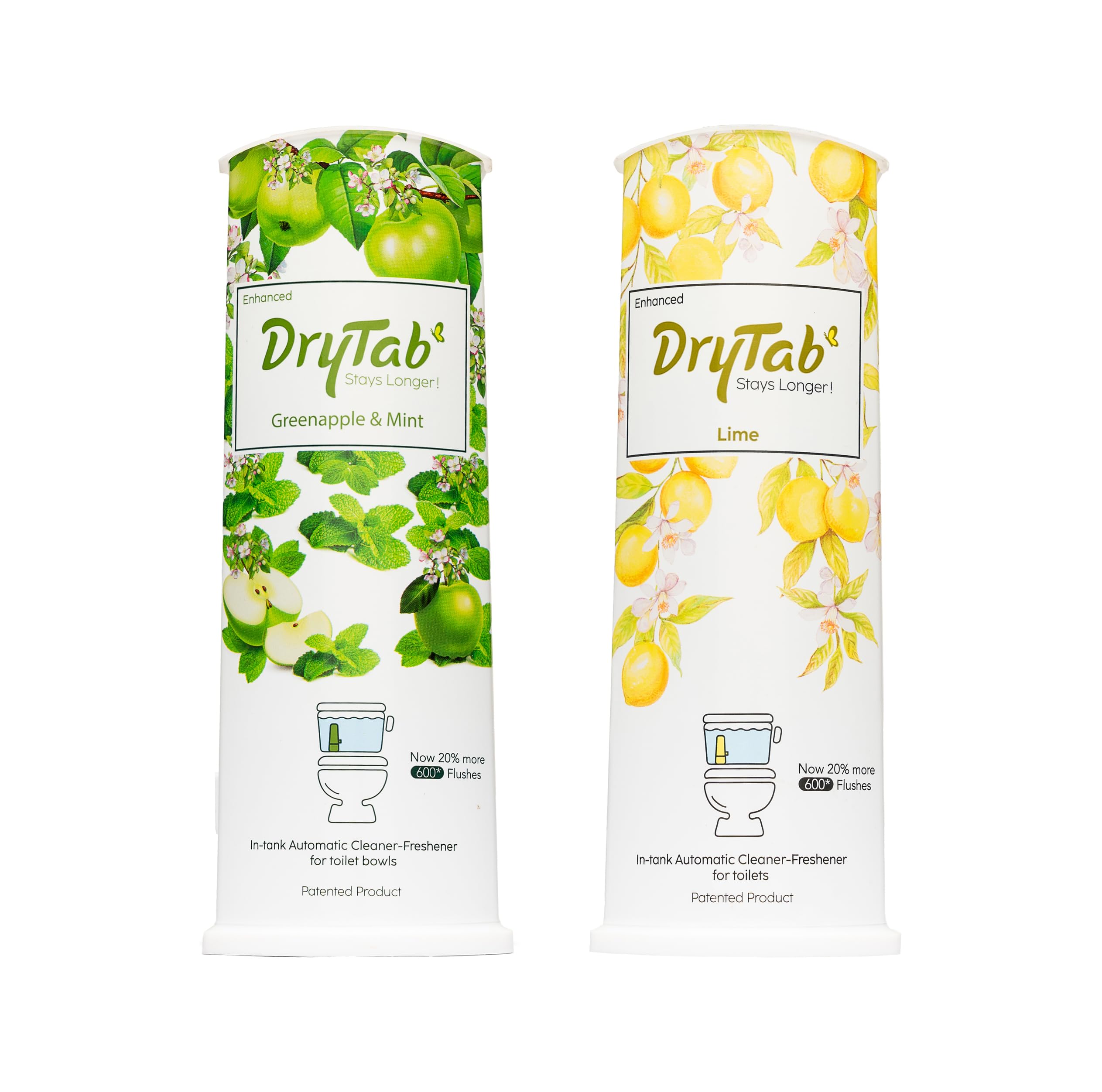 DryTab In-tank Automatic Cleaner-Freshener Combo for Toilet Bowls (180gm - Pack of 2) (Greenapple with Mint+ Lime) (B0D4LT1797) Amazon Price History, Amazon Price Tracker