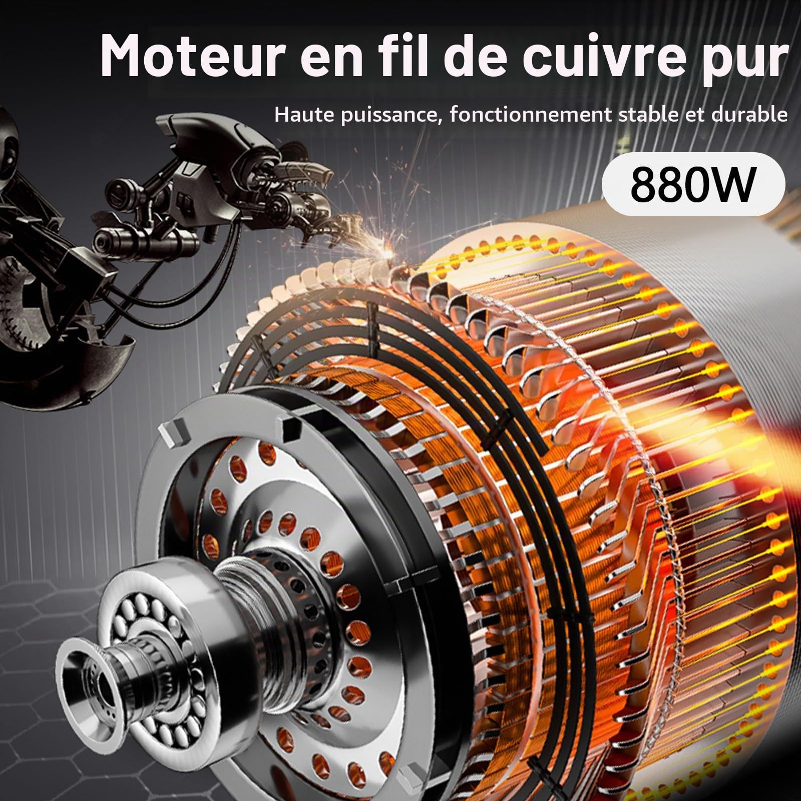 Pompe électrique Pour Fûts, 880W Compatible Essence Diesel Et Eau Débit 70-95 L/Min Vitesse 5000-10000 Tr/Min équipée D'un Tube Aluminium 89cm Et D'un Flexible En Acier Pour Fûts Standard 200L Et 220L