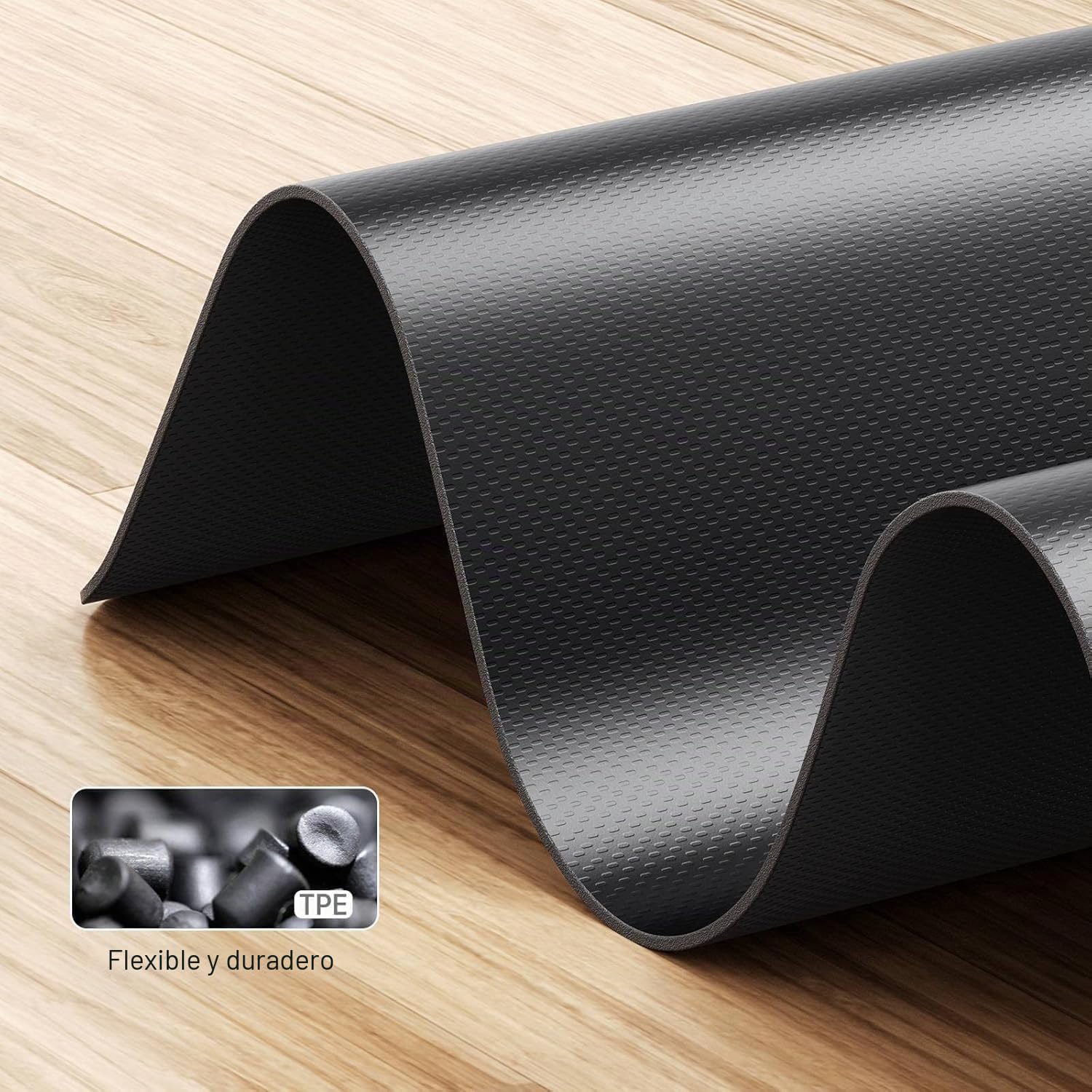 WalkingPad Esterilla protectora antideslizante para aparatos de fitness, 3 mm, tapete de equipo de ejercicio para cintas de correr para caminatas, bicicleta estática, cross trainer, máquina de remo