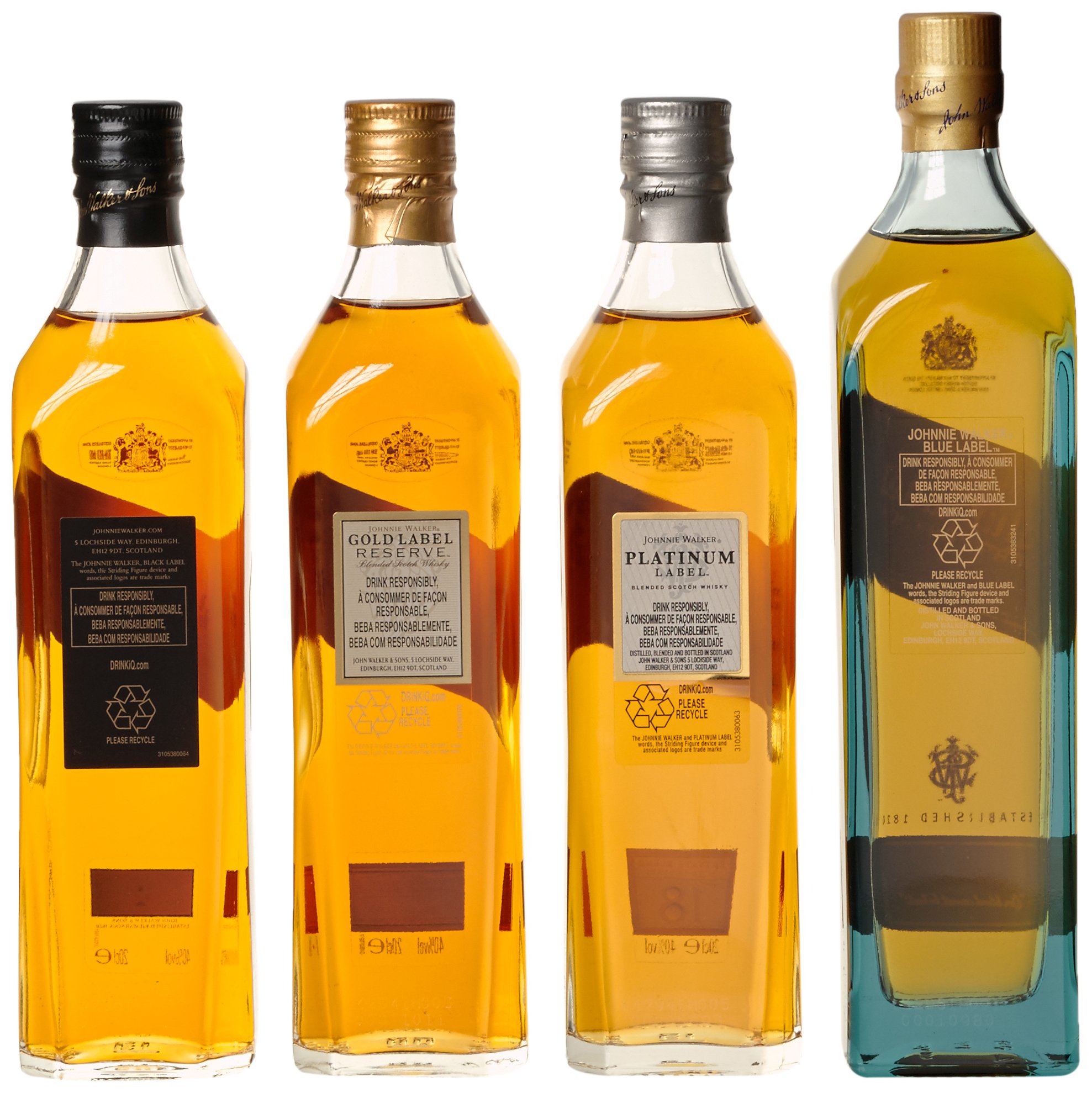 Johnnie Walker Collection Pack Blended Scotch Whisky (4 x 0.2 l)