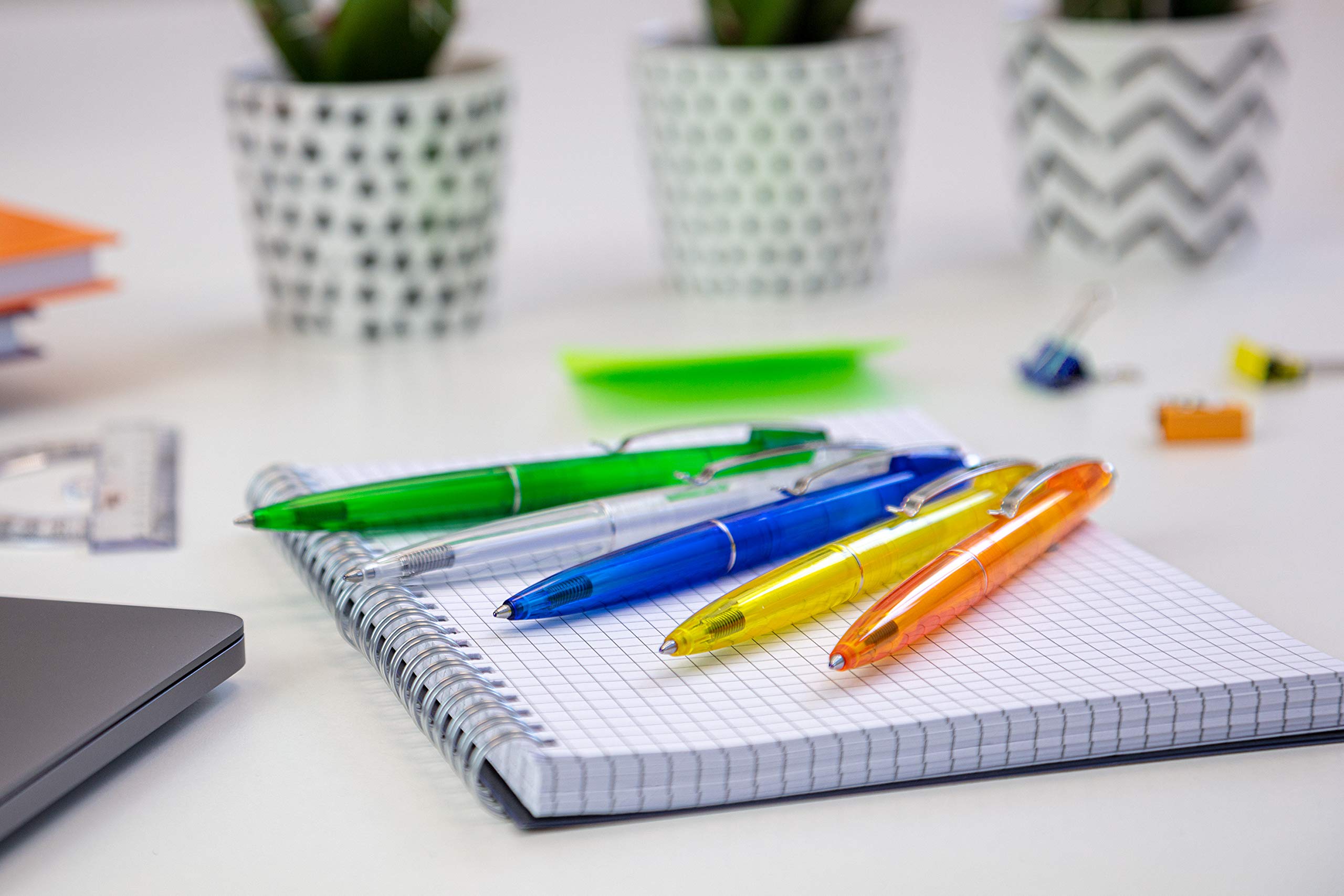 Schneider K20 Icy Colours - Bolígrafo tinta azul, pack de 20 unidades, colores surtidos