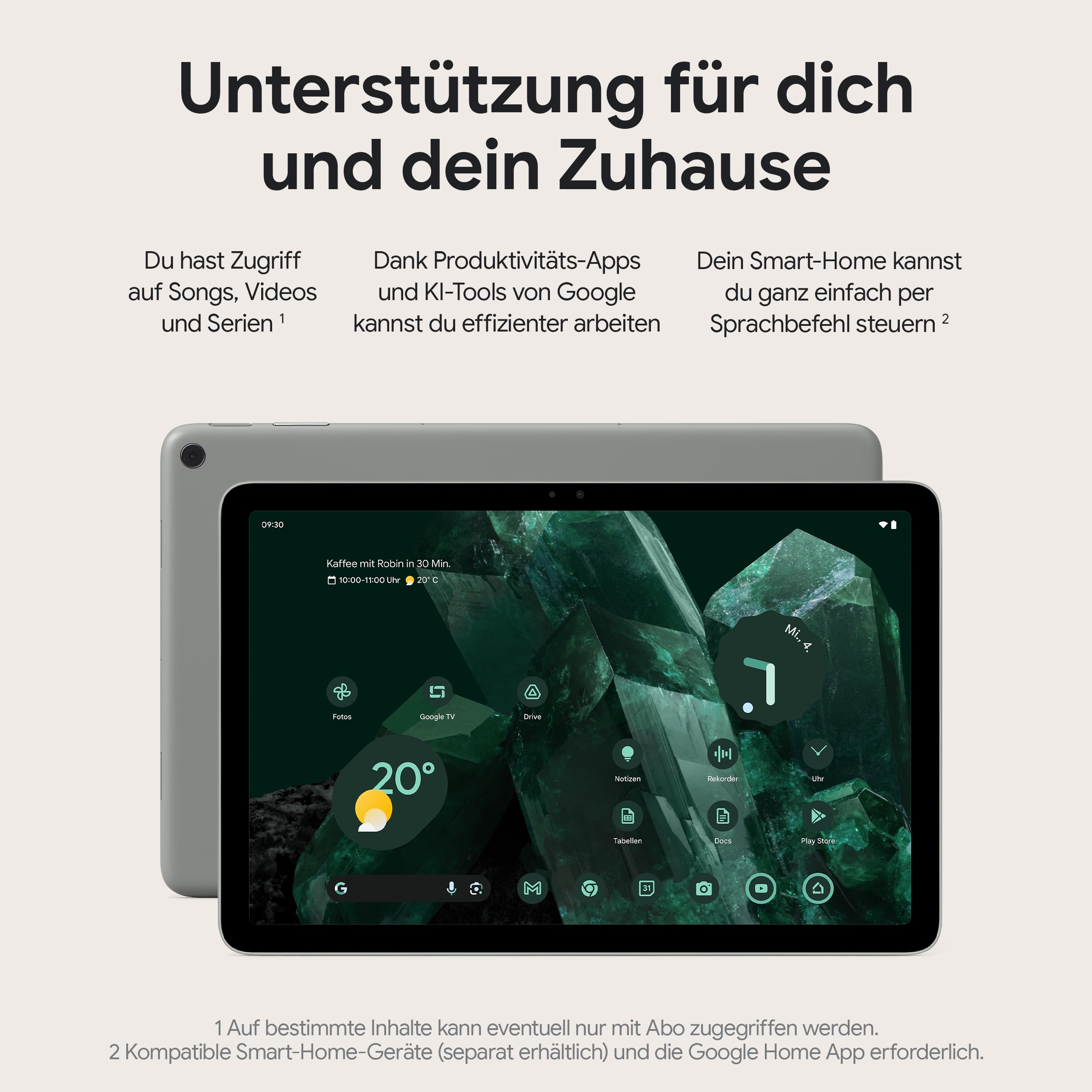 Google Pixel Tablet - Android Tablet with 11 Inch Display and Long