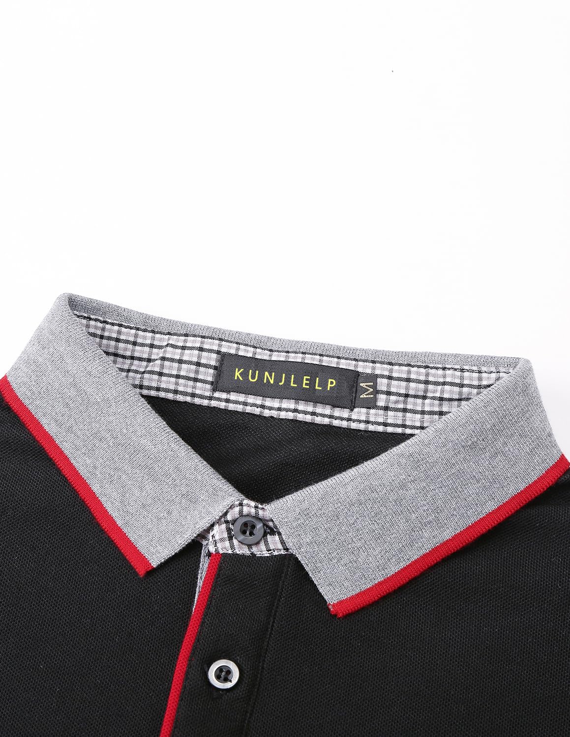 KUNJLELP Polo Camicia Uomo Manica Lunga Maglietta con Colletto in Denim Casuale Cotton Inverno Golf T-Shirt