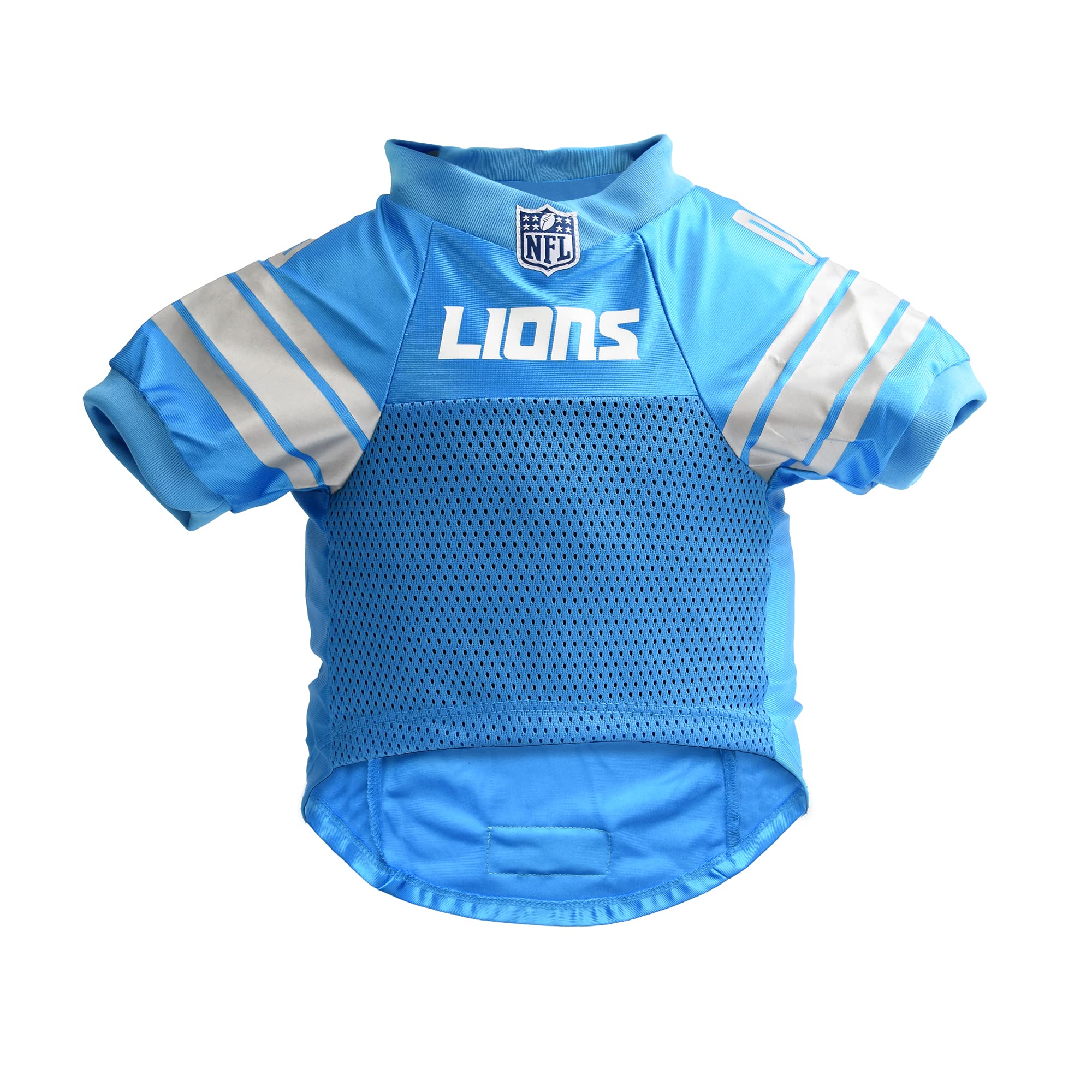 Littlearth NFL Detroit Lions 1 Premium Haustiertrikot, Unisex, Erwachsene, Team-Farbe, XS