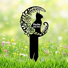 Personalized Dog Grave Marker Outdoor with Photo, Custom Pet Memorial Plaque Metal Stake Dog Headstone for Garden Backyard Yard, Sympathy Remembrance Gift for Loss of Dog Cat