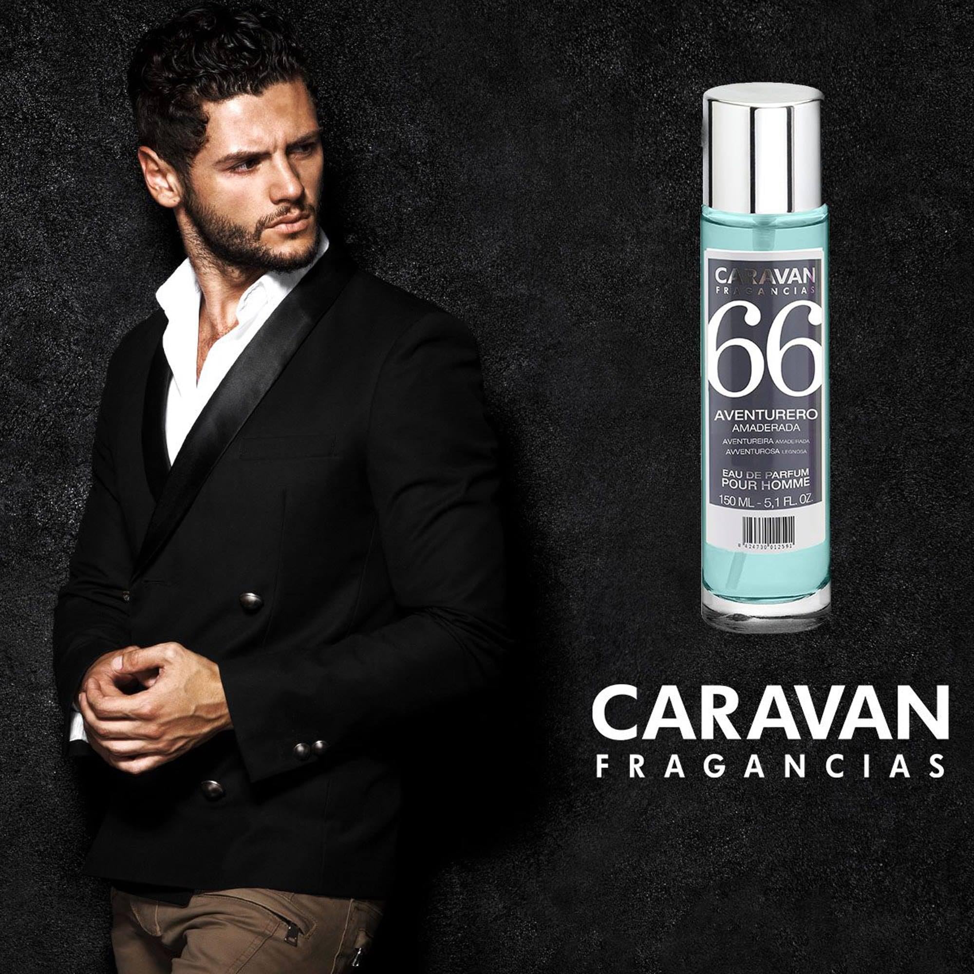 CARAVAN FRAGANCIAS - COFFRET CADEAU avec 2 Parfums Nº66 de 150 ml, pour Homme