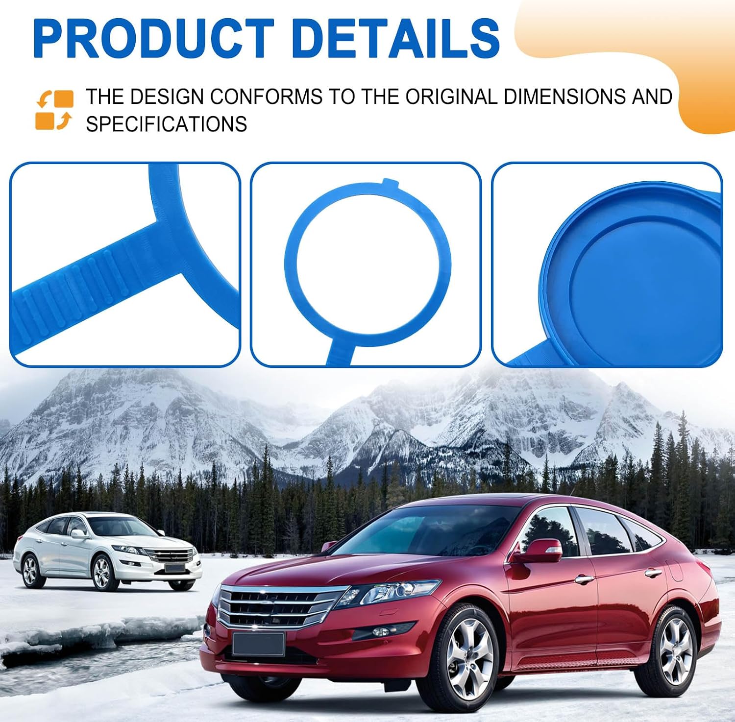 38513-SC4-672 Windshield Wiper Washer Fluid Reservoir Cap, Compatible with Honda Odyssey 2012-2017 Crosstour 2013-2015 CR-V 2013 MDX 2001-2009 RDX 2007-2018 ILX Hybrid 2013-2014 etc
