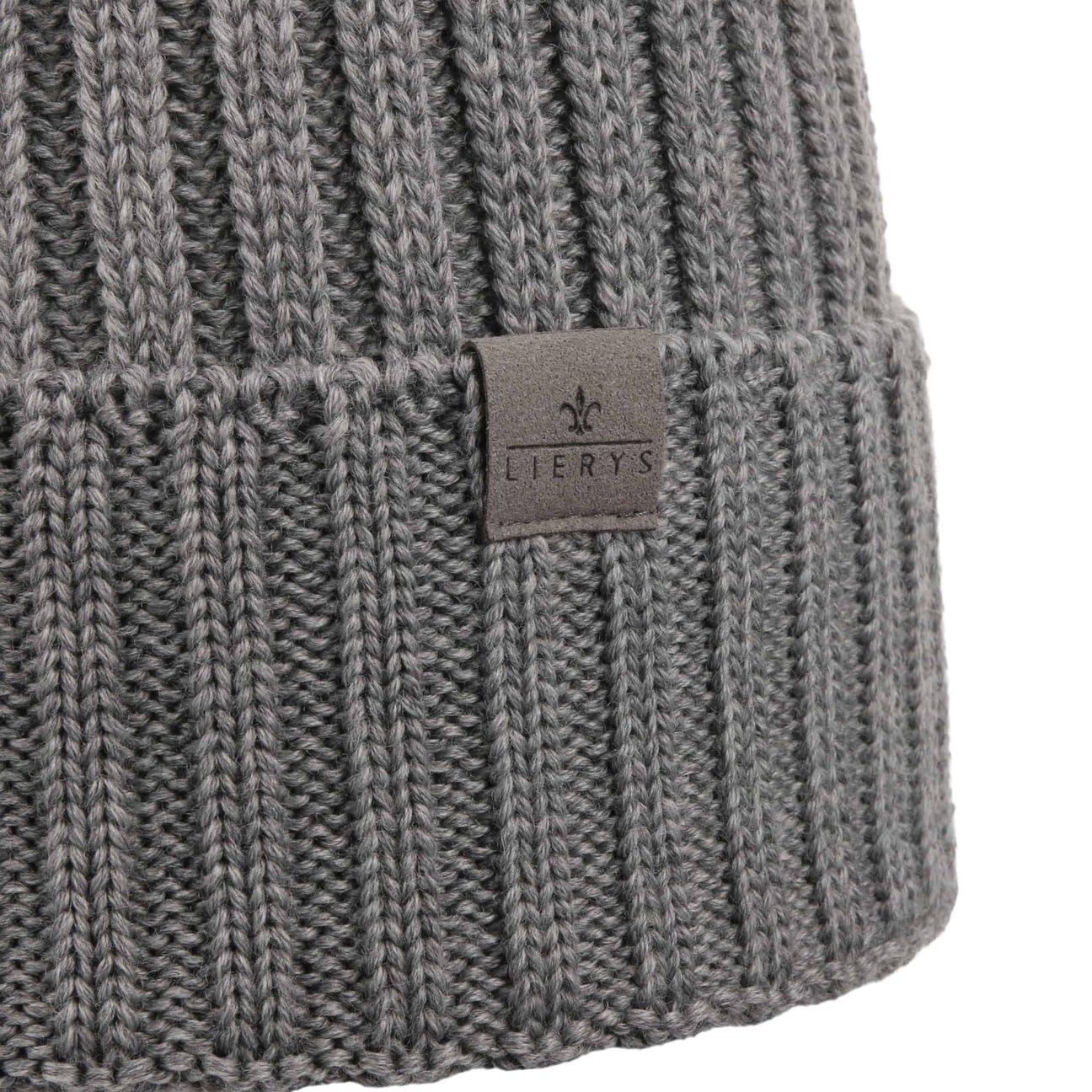 Lierys Bonnet a cotes Merino en Tricot Unicolore Fabrique en Allemagne Unisexe Automne Hiver