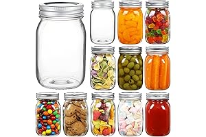 YEBODA Cow Print Wide Mouth Mason Jars