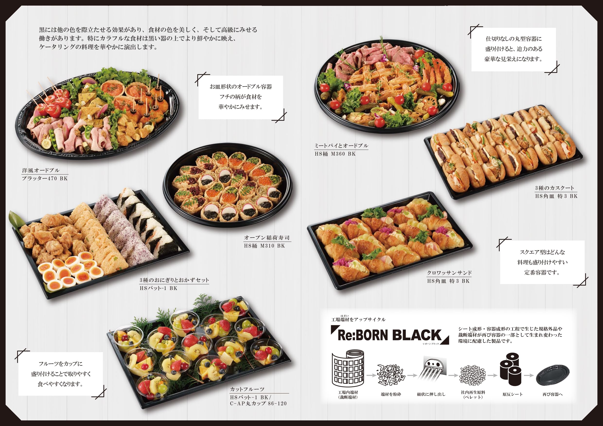 Amazon.co.jp: 中央化学 刺身皿 HS角皿 特1 BK（L） (300×205